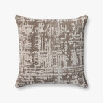 Loloi NOT NAMED Dark Taupe / Ivory Pillow White Cliff Studio Throw Pillows