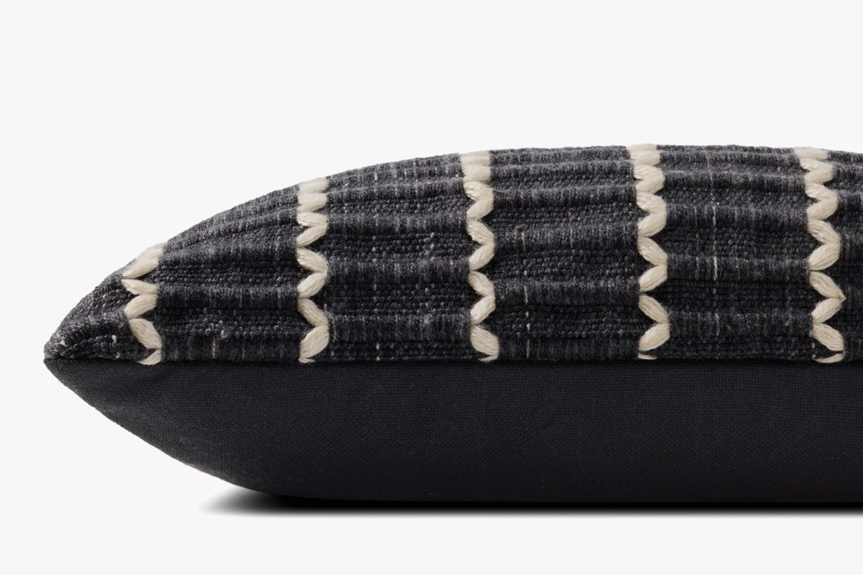 Loloi Pll0187 Black Pillow White Cliff Studio Throw Pillows