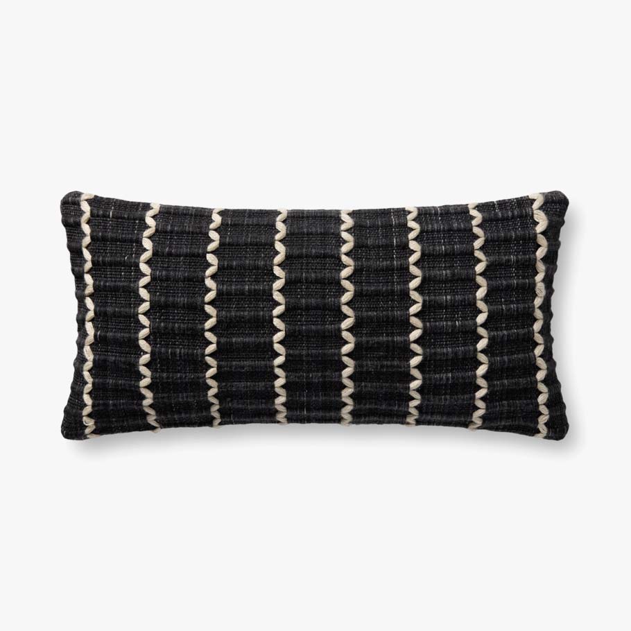 Loloi Pll0187 Black Pillow White Cliff Studio Throw Pillows