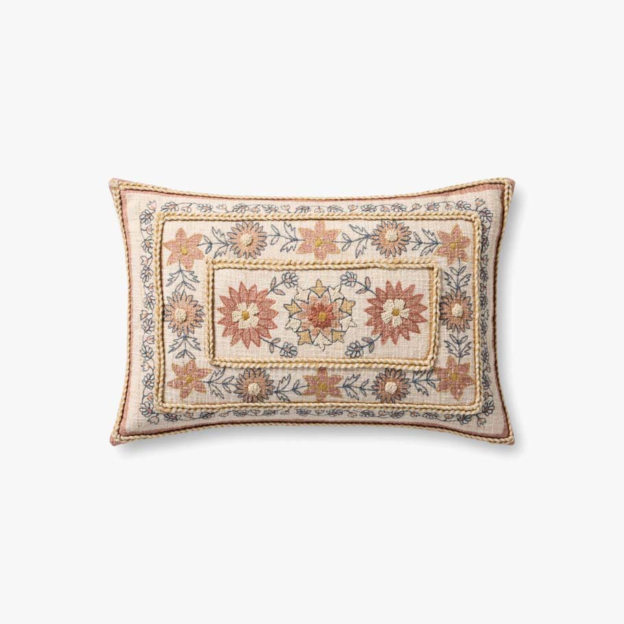 Loloi NOT NAMED Red / Multi Pillow White Cliff Studio Throw Pillows