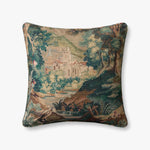 Loloi Not Named Green / Multi Pillow White Cliff Studio Throw Pillows