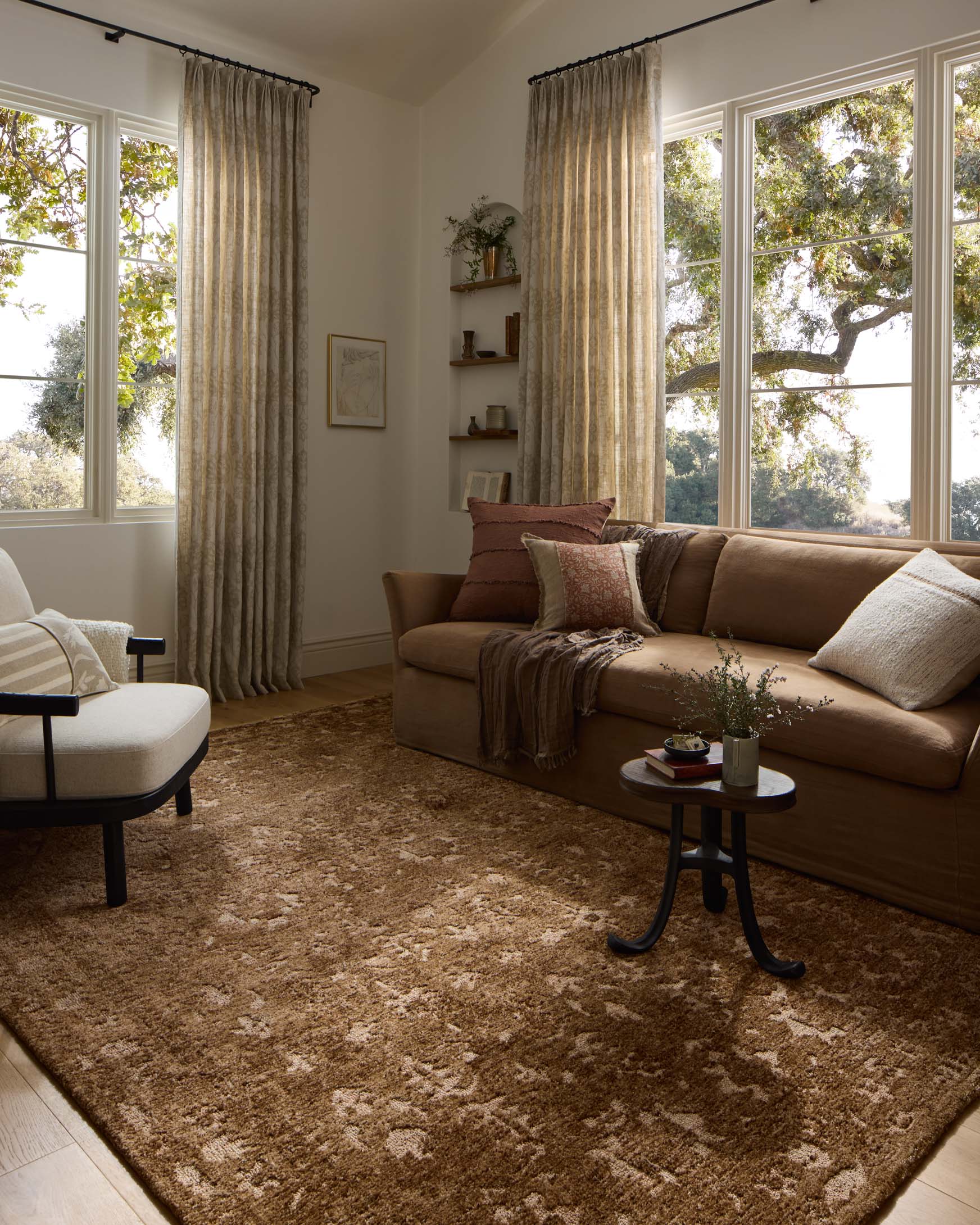 Loloi II Percival Mocha / Sand Rug White Cliff Studio Area Rugs