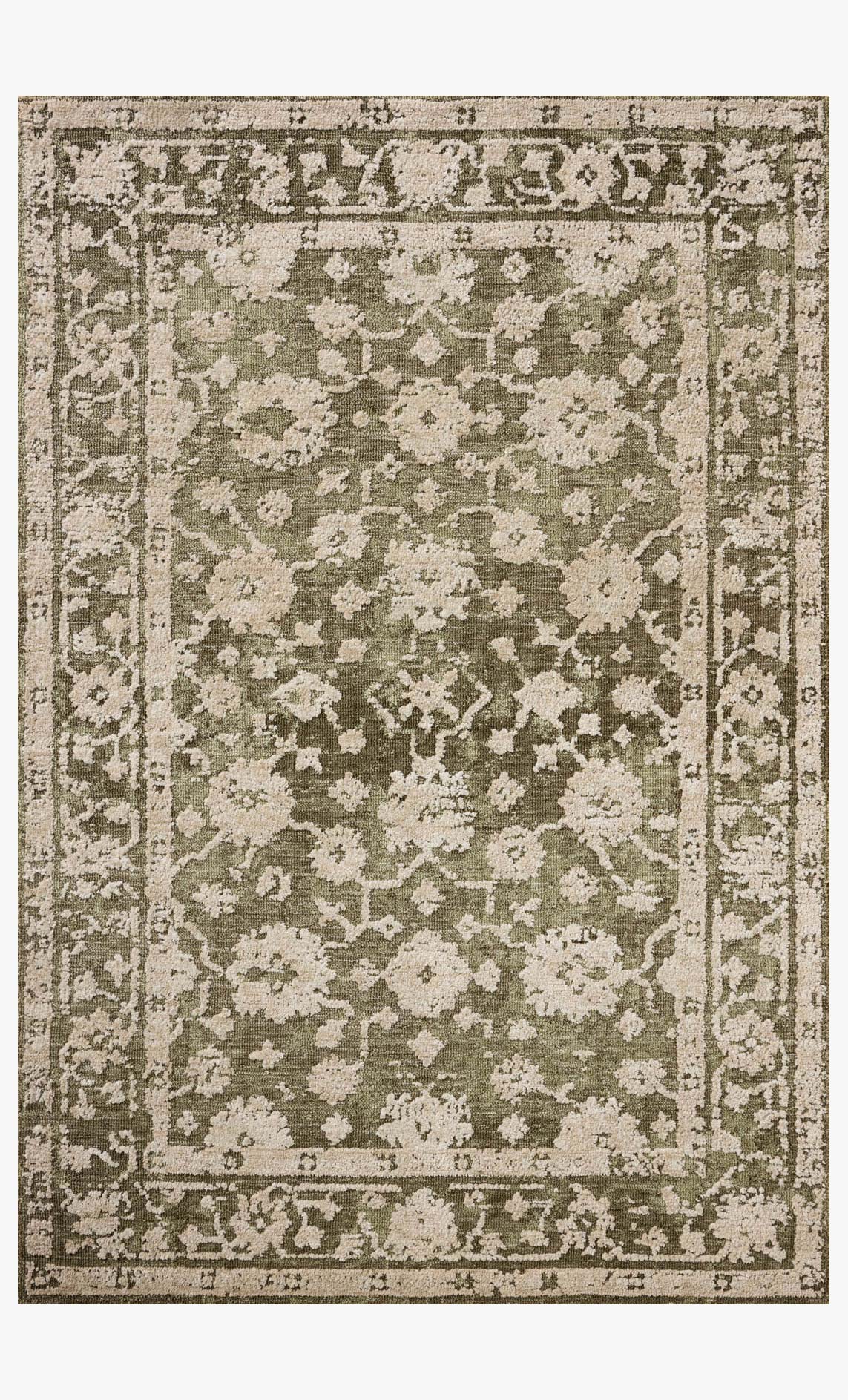 Loloi II Percival Moss / Natural Rug White Cliff Studio Area Rugs