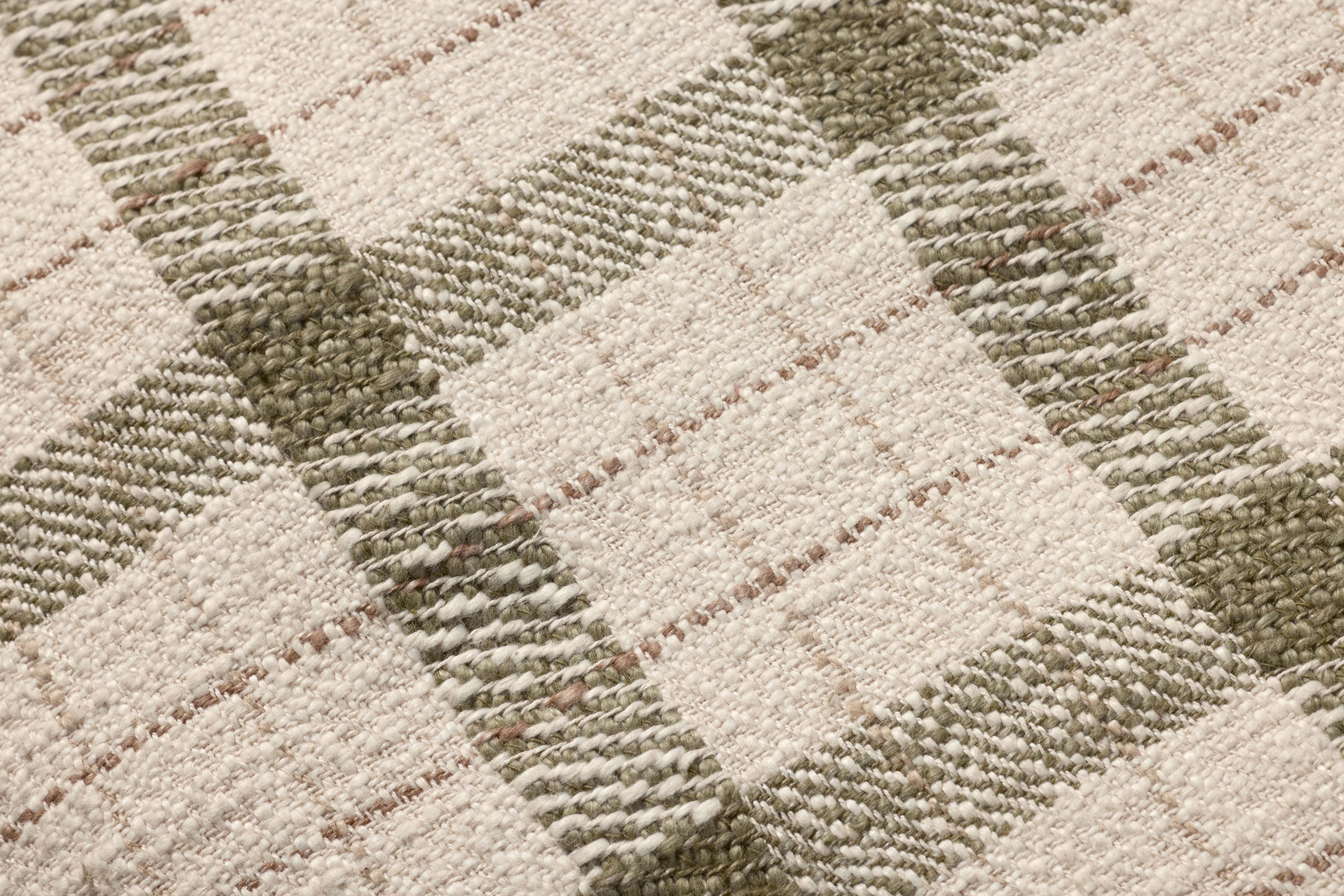 Chris Loves Julia x Loloi Wallace Cream Cream Pouf - Image 4