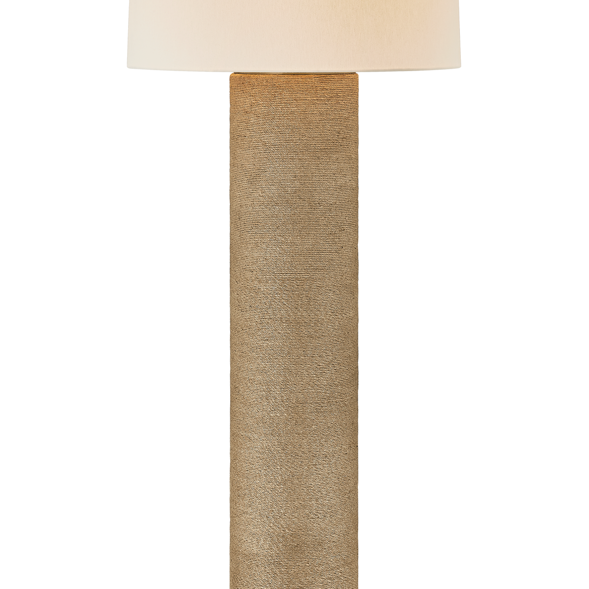 Troy Lighting Roan Floor Lamp in Patina Brass - Detail Close-Up