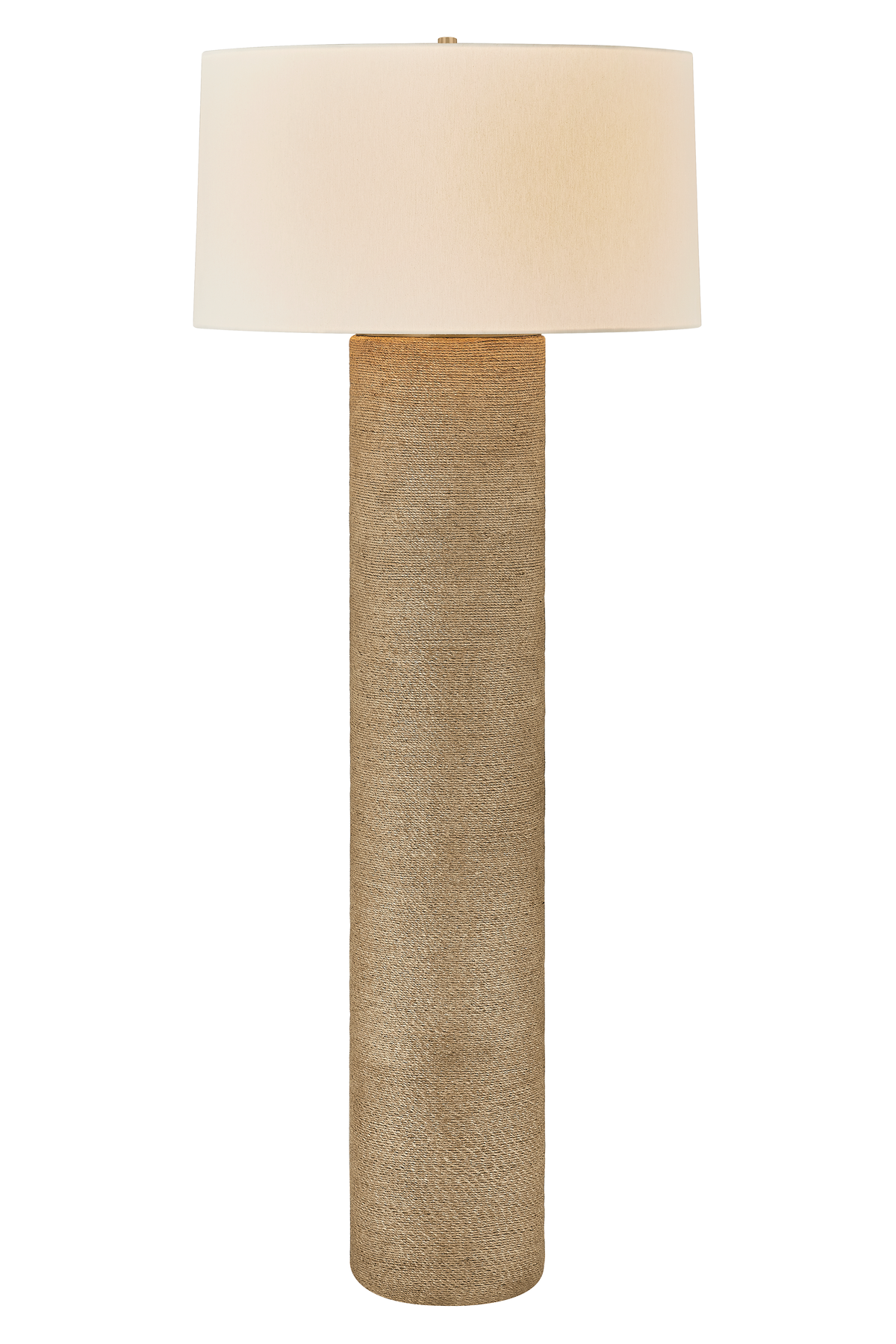 Troy Lighting Roan Floor Lamp in Patina Brass - Detail Close-Up