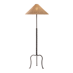 Troy Lighting Francisco Floor Lamp in French Iron - Detail Close-Up