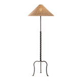 Troy Lighting Francisco Floor Lamp in French Iron - Detail Close-Up