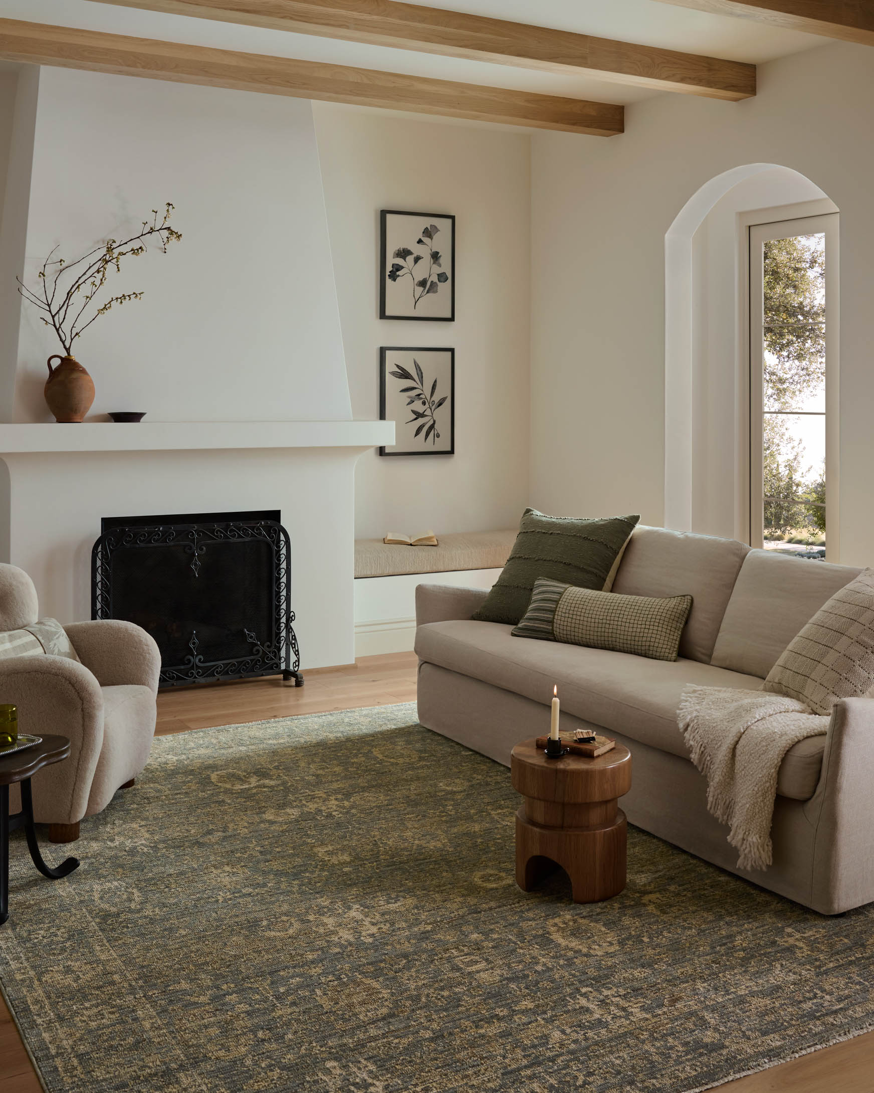 Loloi Priscilla Blue / Sand Rug White Cliff Studio Area Rugs
