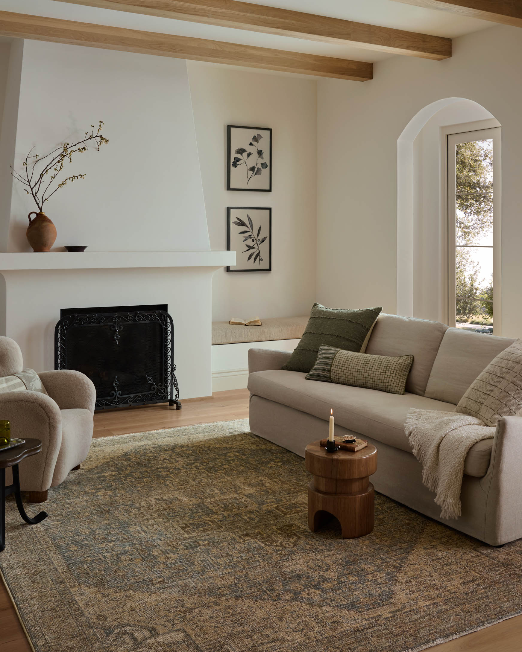 Loloi Priscilla Blue / Bark Rug White Cliff Studio Area Rugs