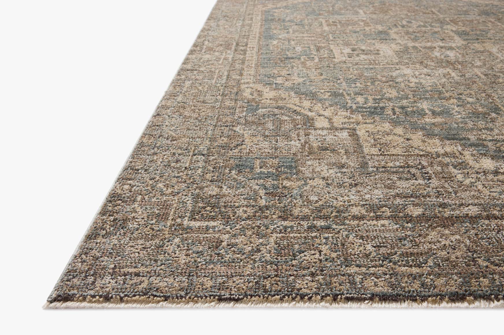 Loloi Priscilla Blue / Bark Rug White Cliff Studio Area Rugs