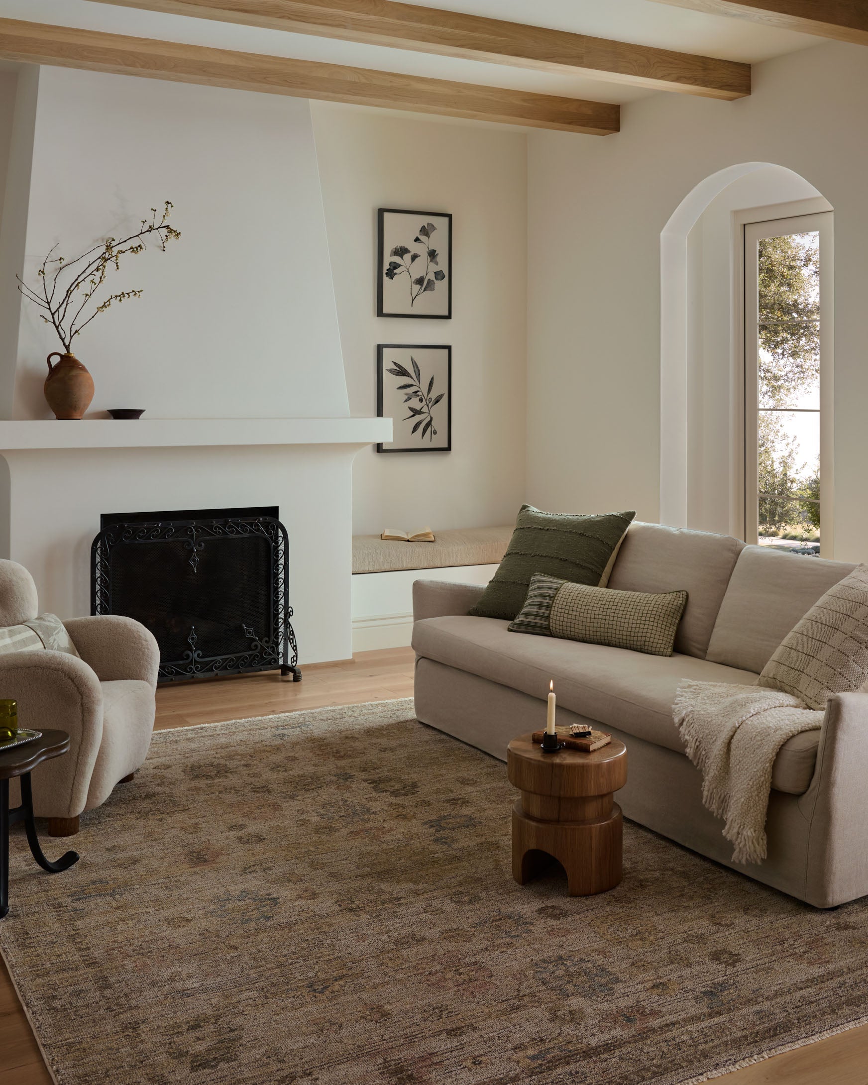 Loloi Priscilla Ivory / Multi Rug White Cliff Studio Area Rugs