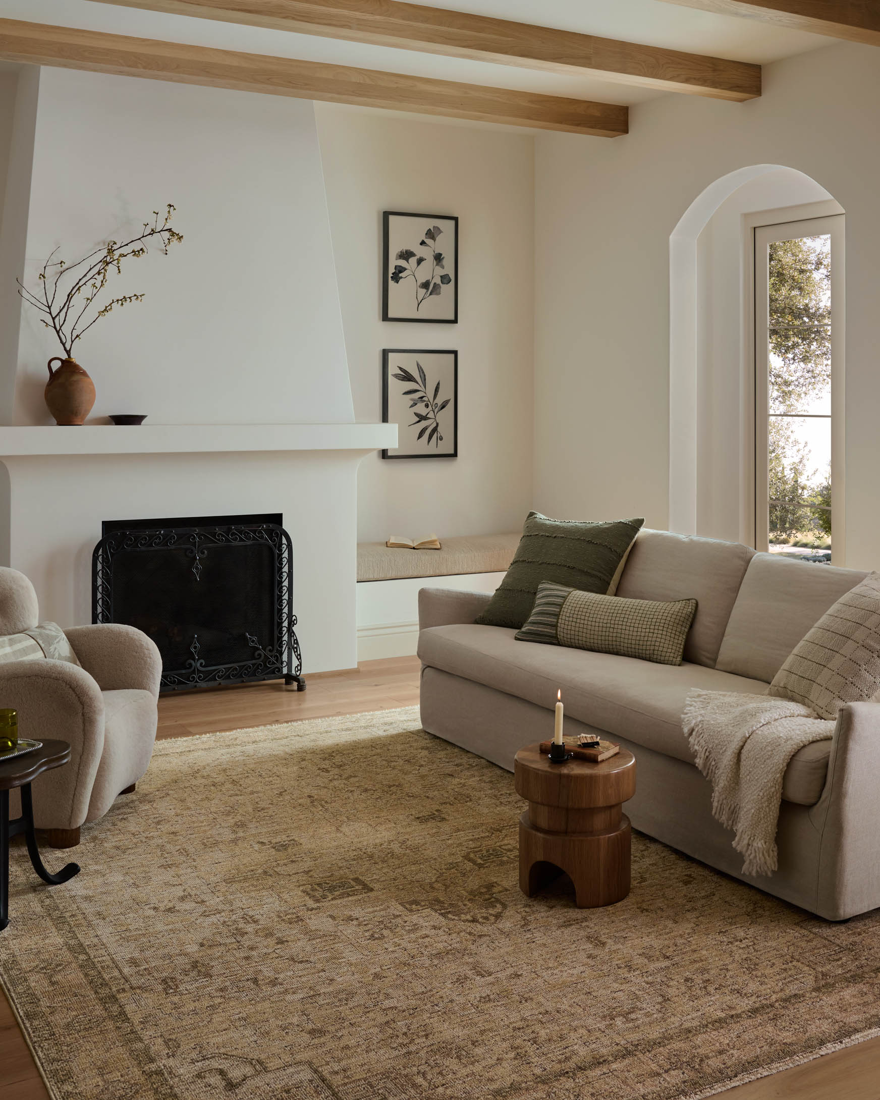 Loloi Priscilla Beige / Earth Rug White Cliff Studio Area Rugs