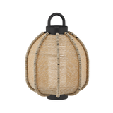 Troy Lighting Maltby Rechargeable Table Lamp in Textured Black - Detail Close-Up