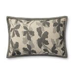 Brigette Romanek x Loloi NOT NAMED Brigette Romanek PBR0008 Charcoal / Natural Pillow White Cliff Studio Throw Pillows