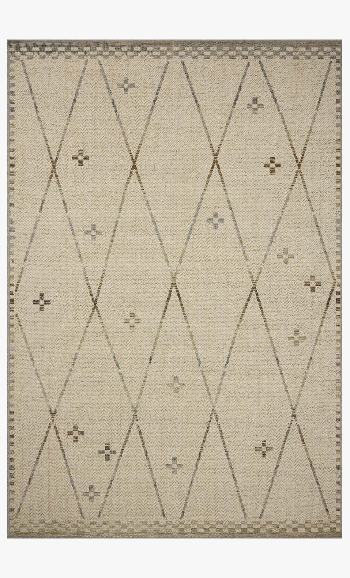 Loloi Saylor Ivory / Pebble Rug White Cliff Studio Area Rugs