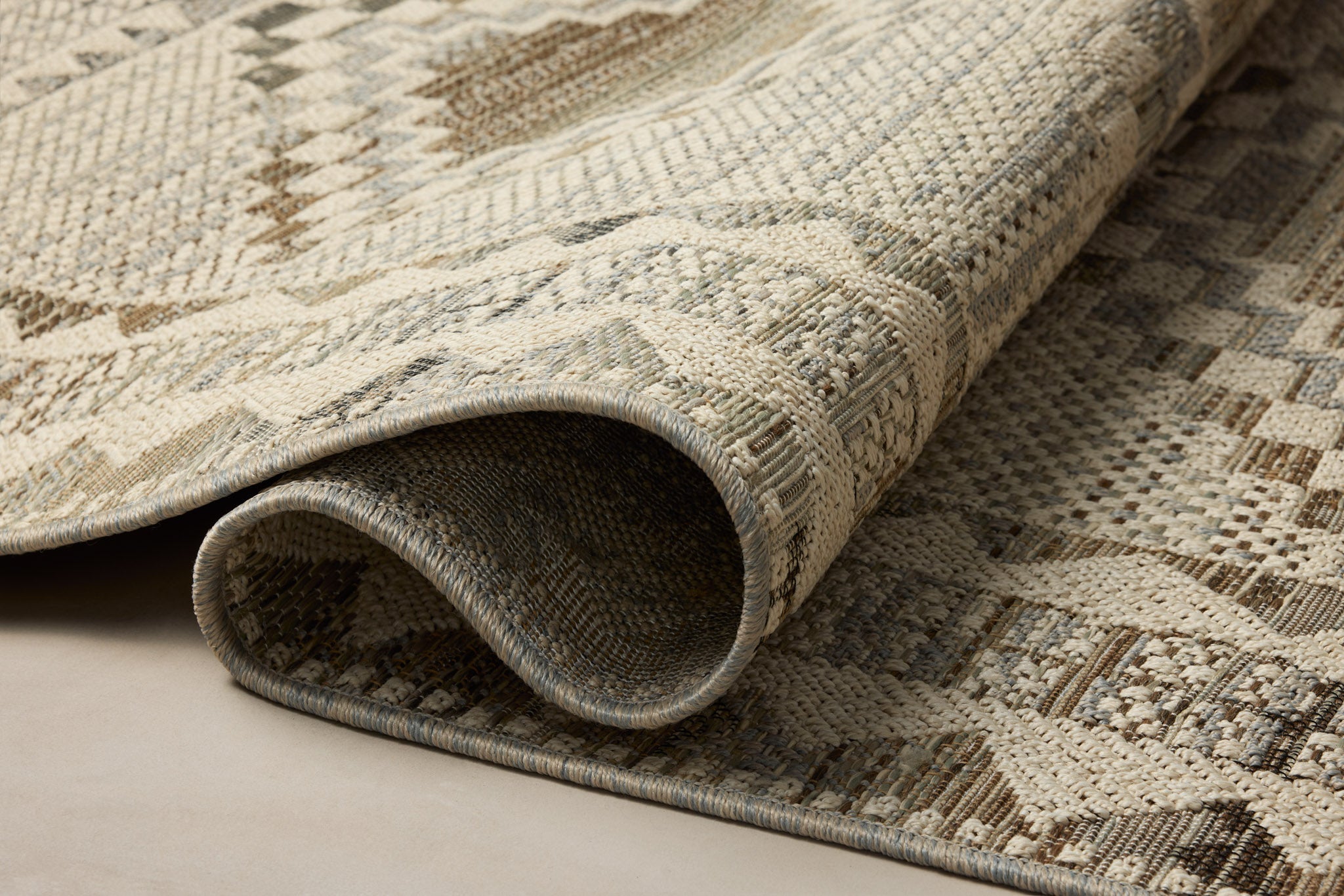 Loloi Saylor Ivory / Granite Rug White Cliff Studio Area Rugs