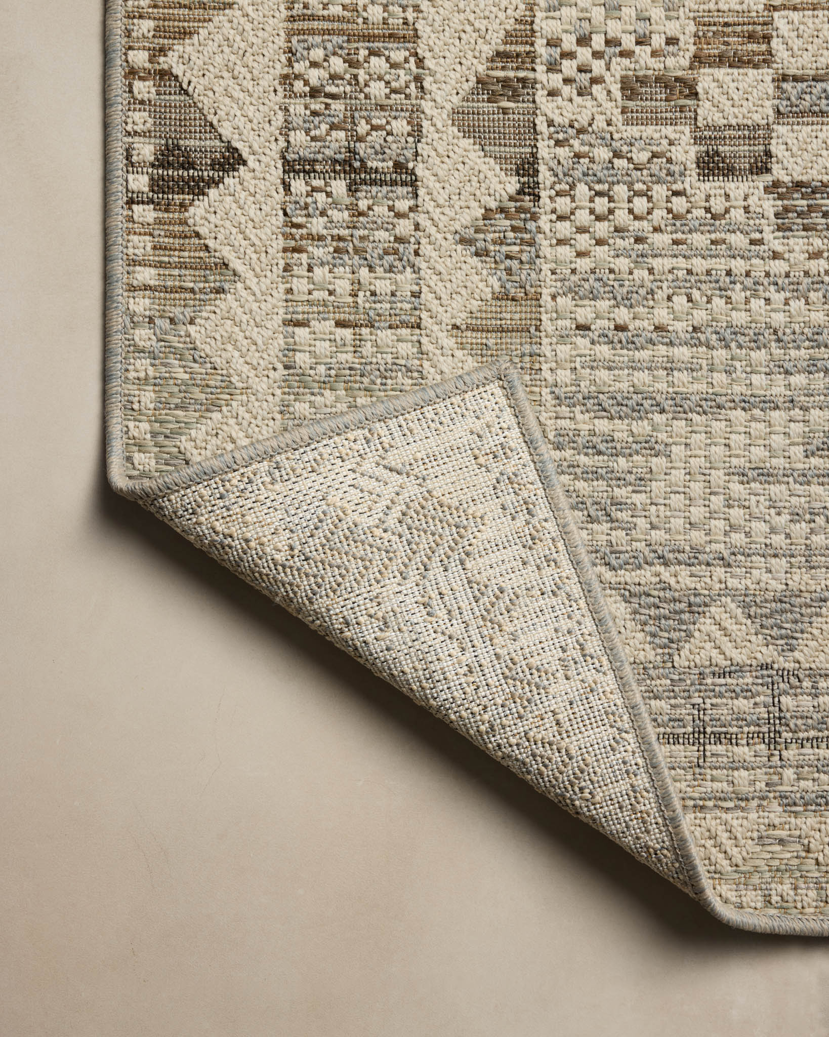 Loloi Saylor Ivory / Granite Rug White Cliff Studio Area Rugs