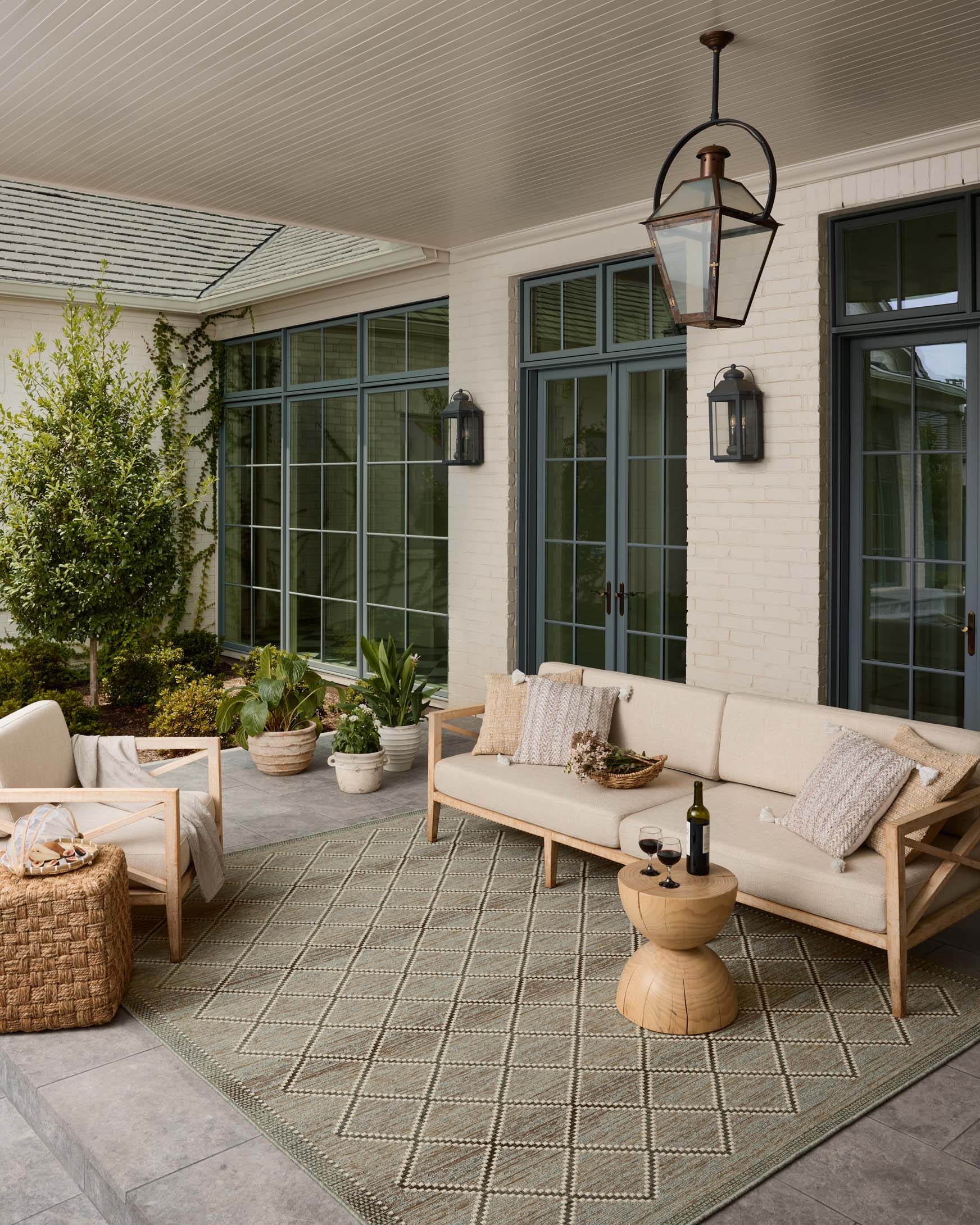 Loloi Saylor Stone / Ivory Rug White Cliff Studio Area Rugs