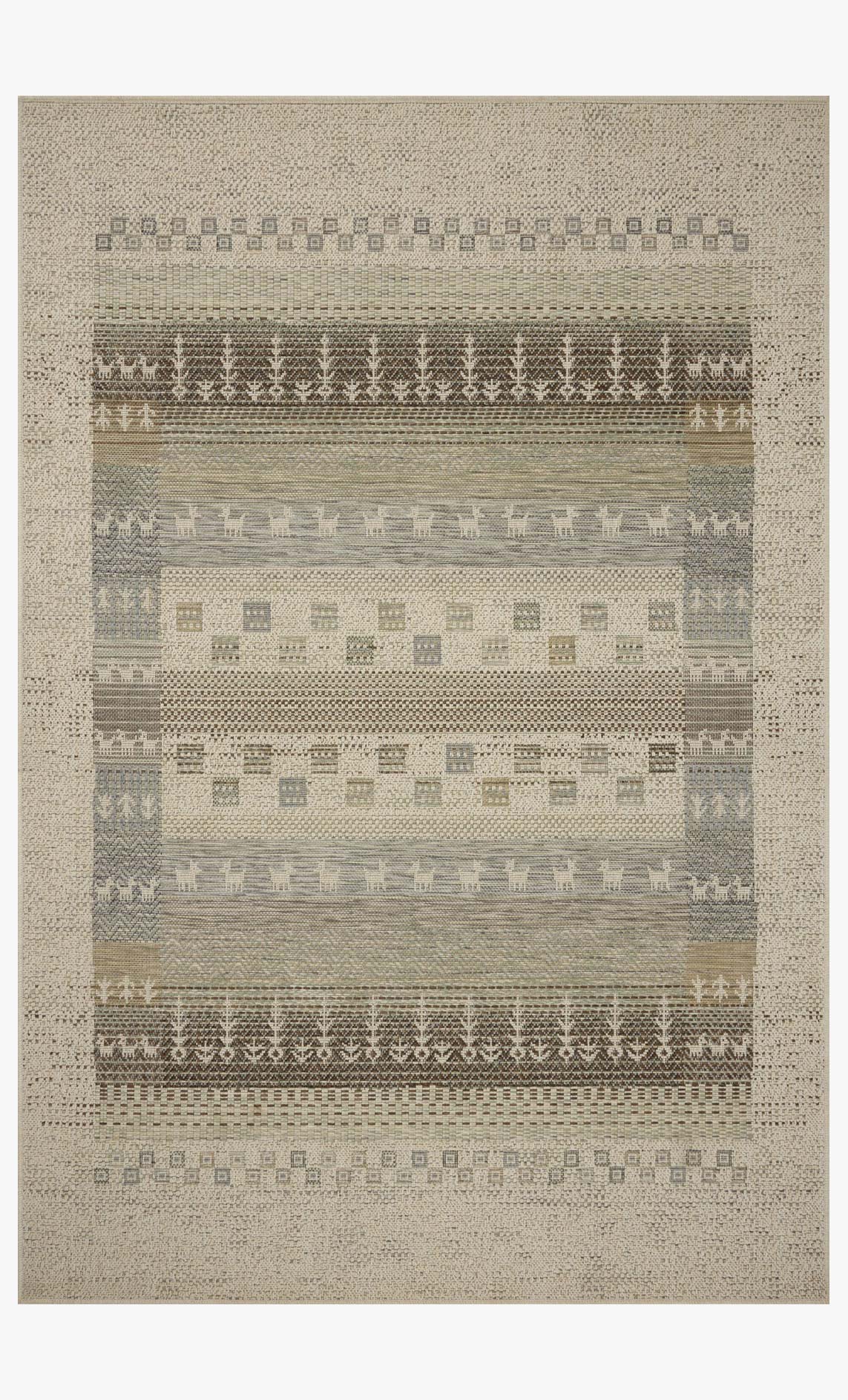 Loloi Saylor Ivory / Earth Rug White Cliff Studio Area Rugs