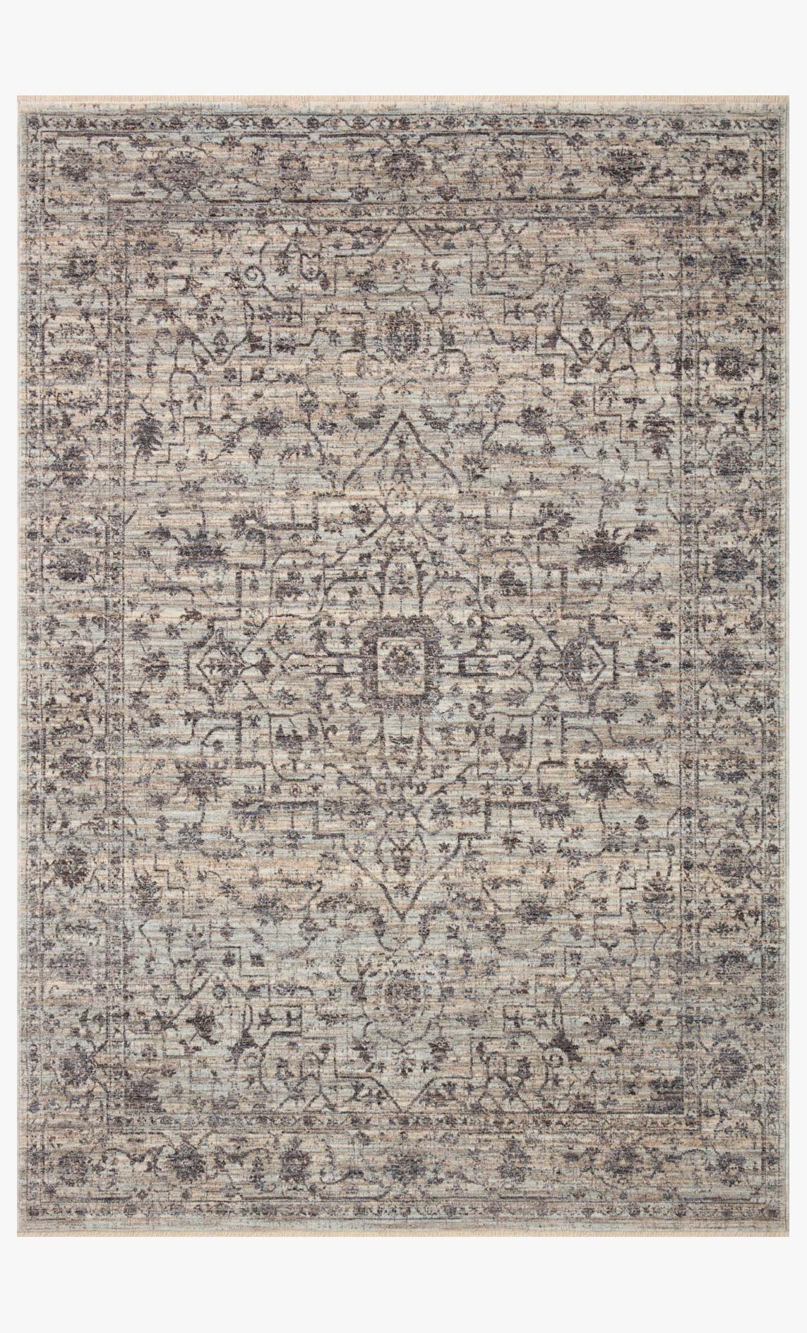 Loloi II Sorrento Mist / Charcoal Rug White Cliff Studio Area Rugs