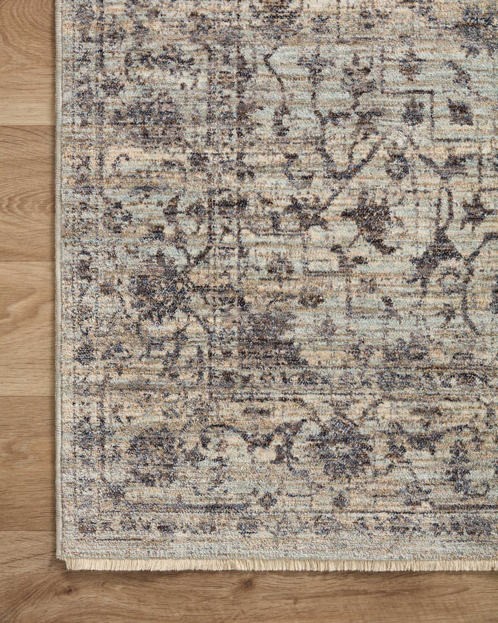 Loloi II Sorrento Mist / Charcoal Rug White Cliff Studio Area Rugs