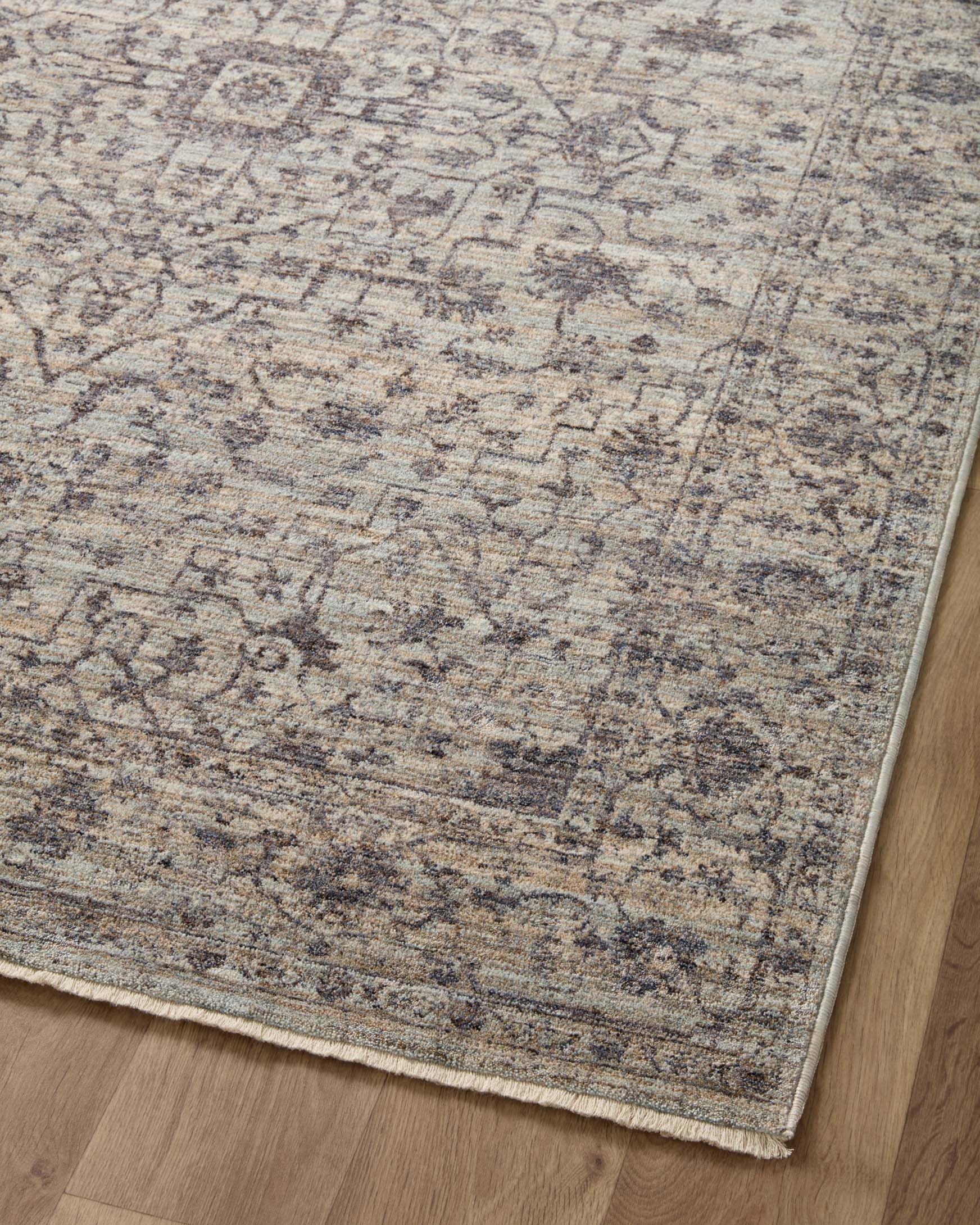 Loloi II Sorrento Mist / Charcoal Rug White Cliff Studio Area Rugs
