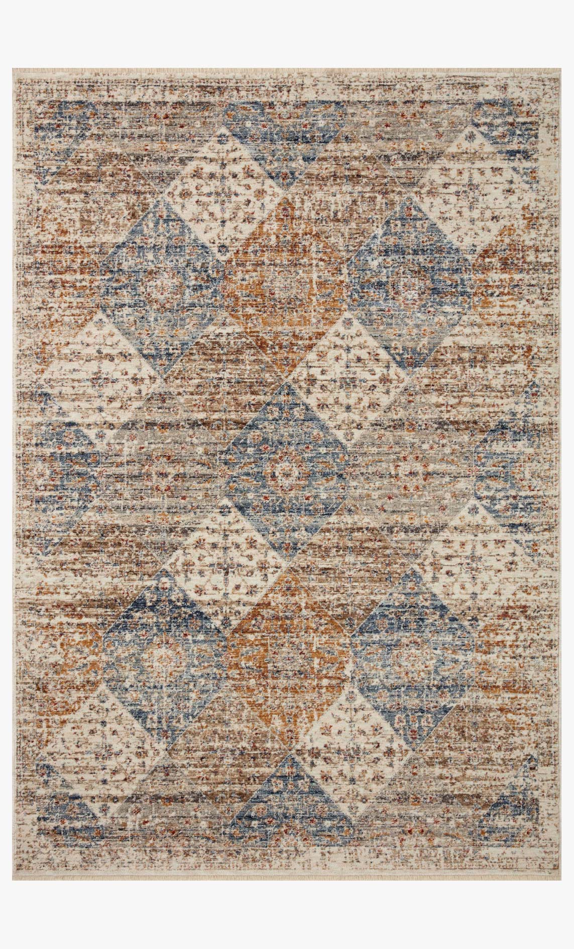 Loloi II Sorrento Ivory / Multi Rug White Cliff Studio Area Rugs