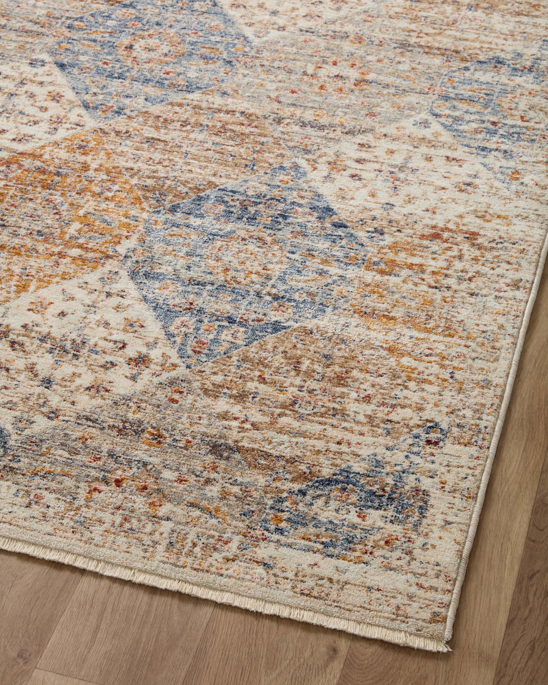 Loloi II Sorrento Ivory / Multi Rug White Cliff Studio Area Rugs