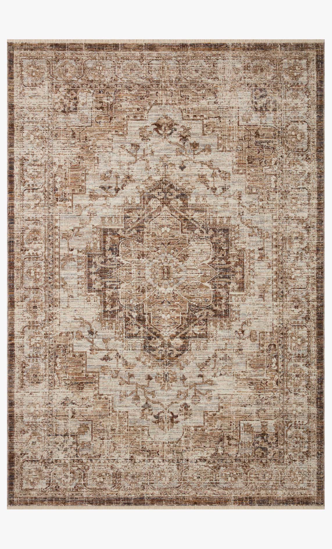 Loloi II Sorrento Mocha / Multi Rug White Cliff Studio Area Rugs