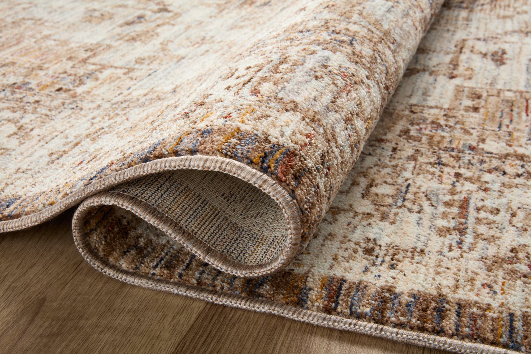 Loloi II Sorrento Mocha / Multi Rug White Cliff Studio Area Rugs