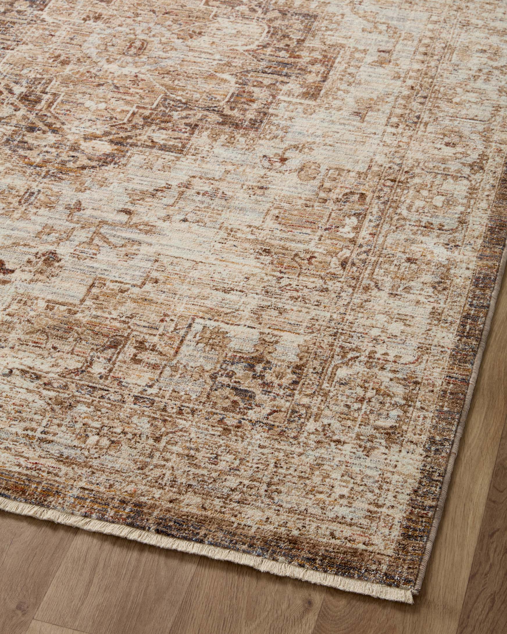 Loloi II Sorrento Mocha / Multi Rug White Cliff Studio Area Rugs