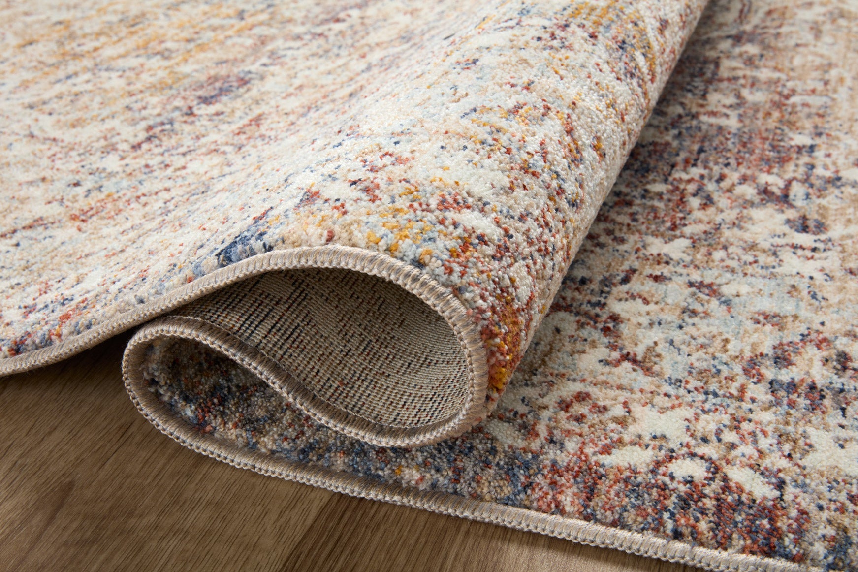 Loloi II Sorrento Natural / Multi Rug White Cliff Studio Area Rugs