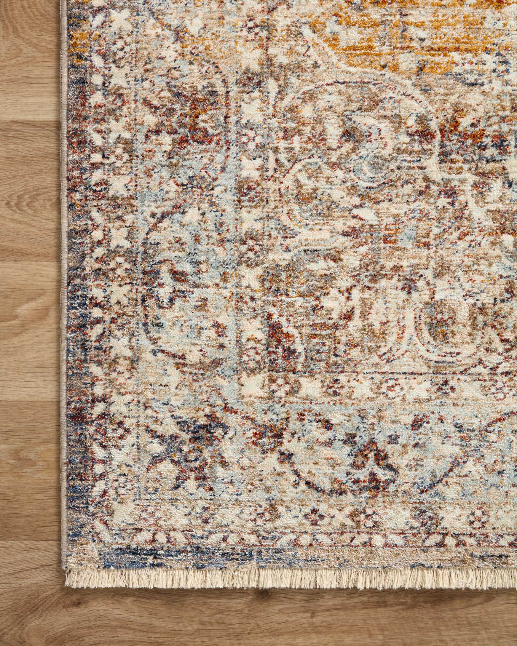 Loloi II Sorrento Natural / Multi Rug White Cliff Studio Area Rugs