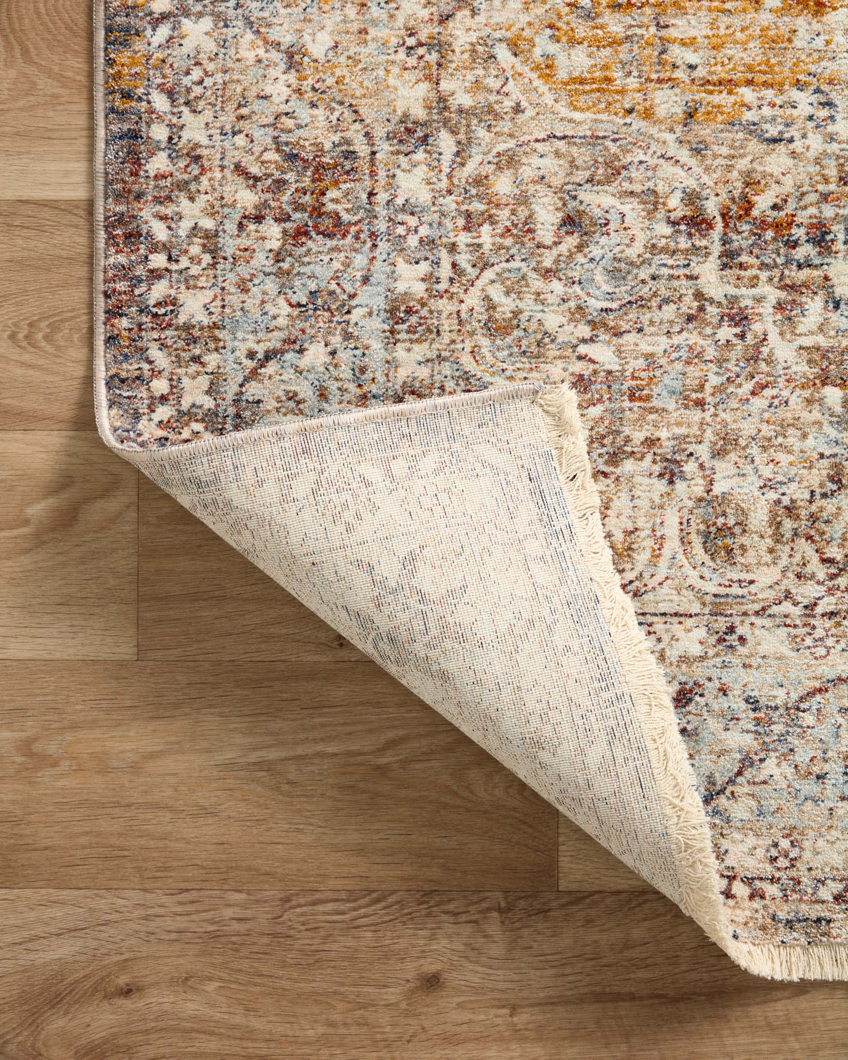 Loloi II Sorrento Natural / Multi Rug White Cliff Studio Area Rugs