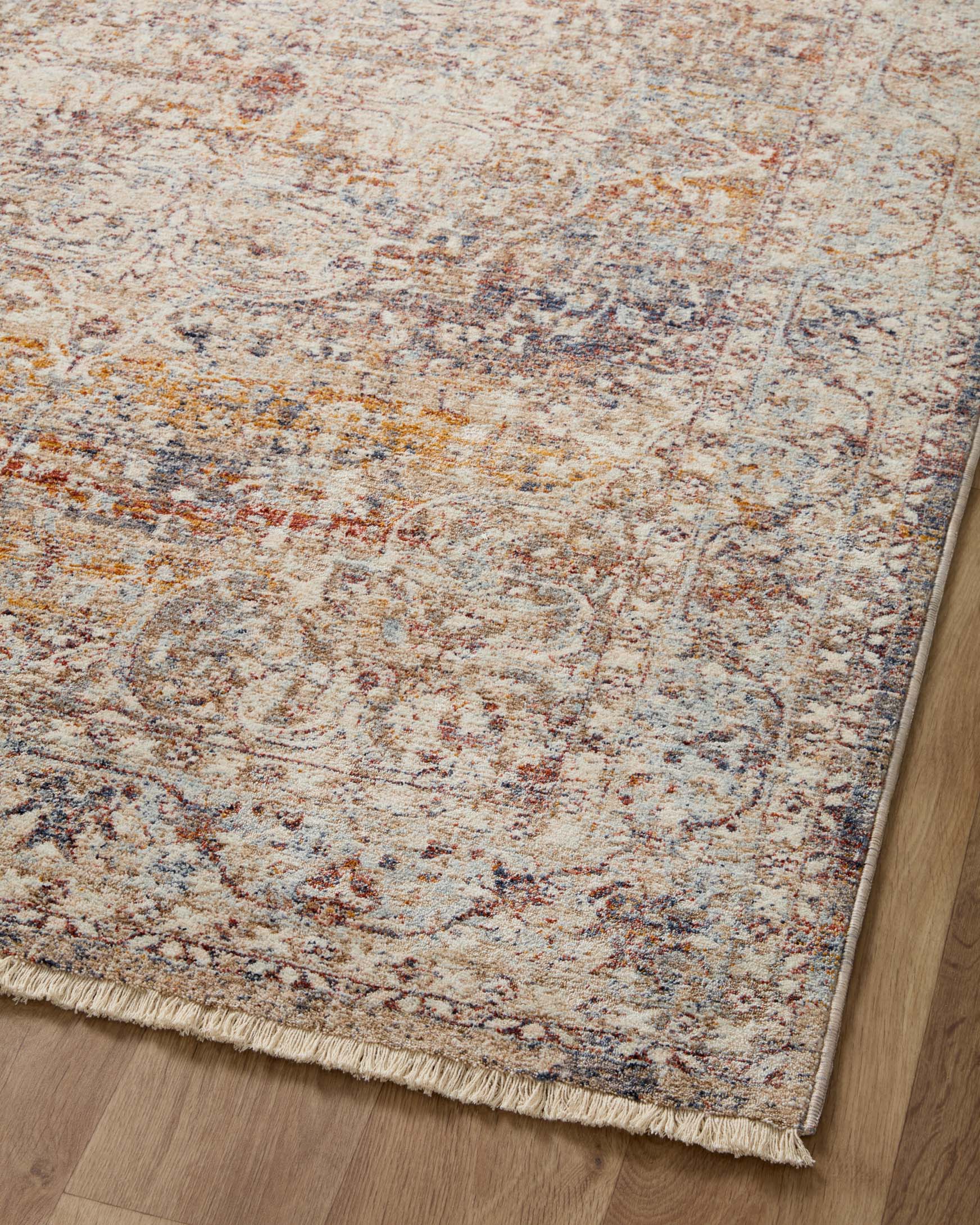 Loloi II Sorrento Natural / Multi Rug White Cliff Studio Area Rugs