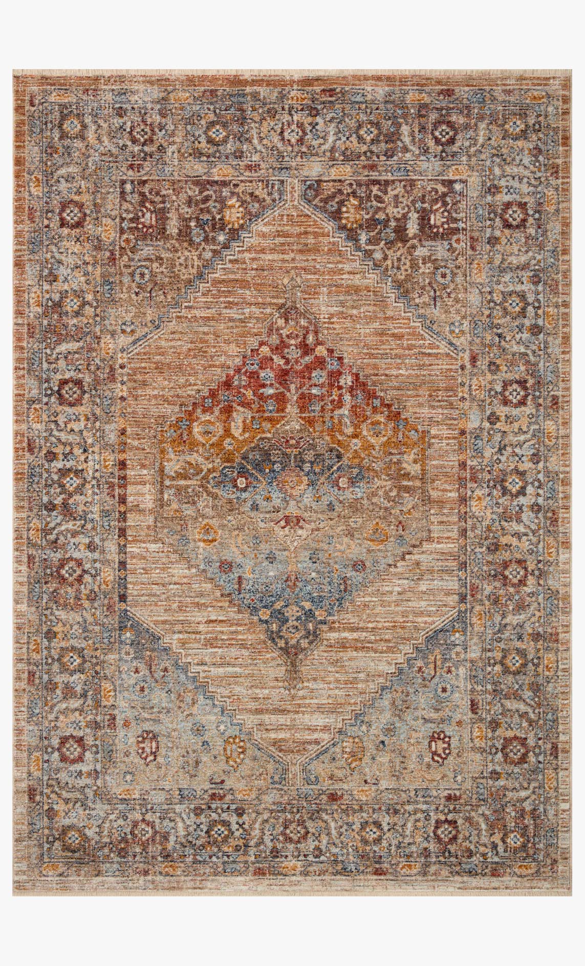 Loloi II Sorrento Multi / Sunset Rug White Cliff Studio Area Rugs
