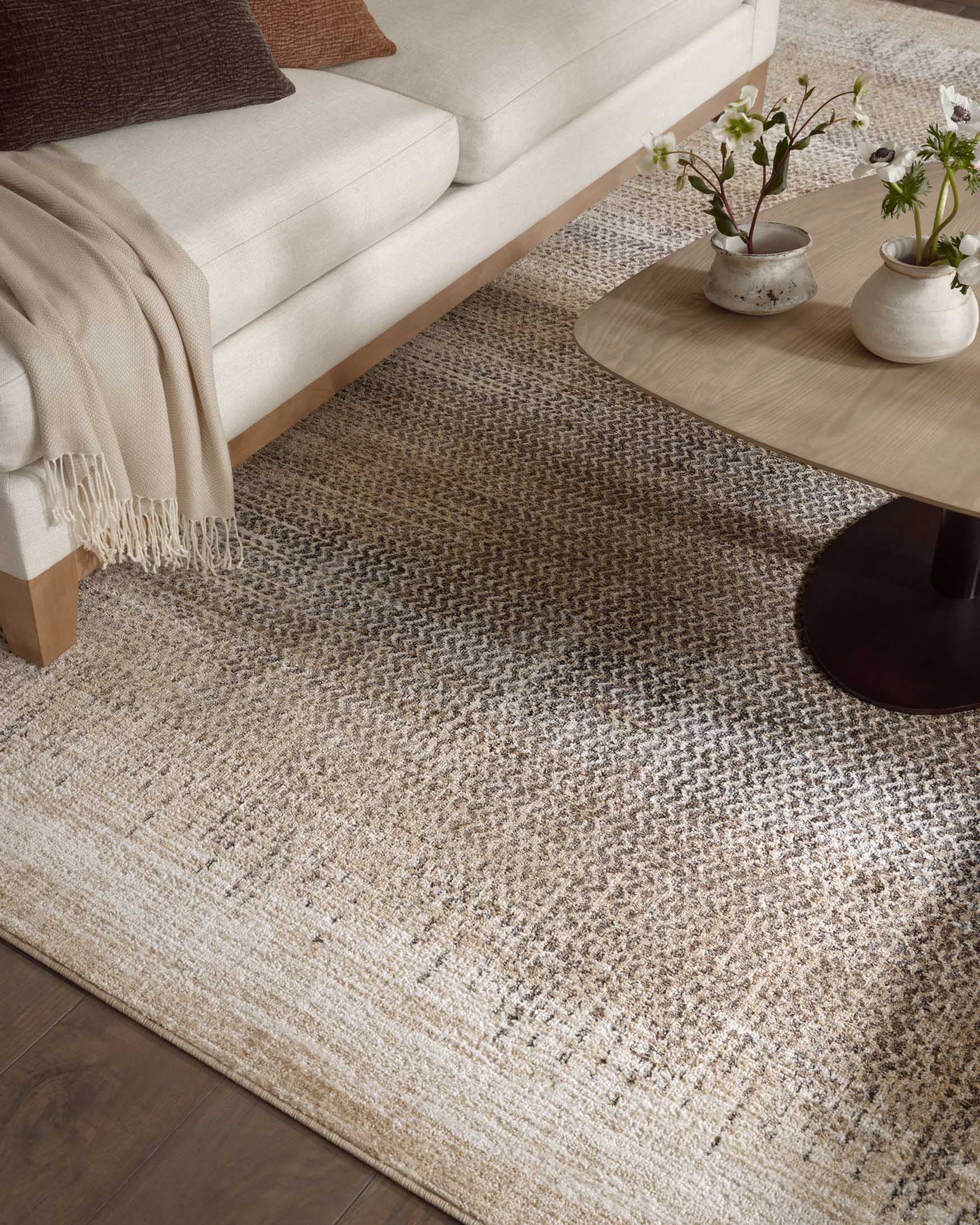 Loloi Wyatt Stone / Beige Rug White Cliff Studio Area Rugs