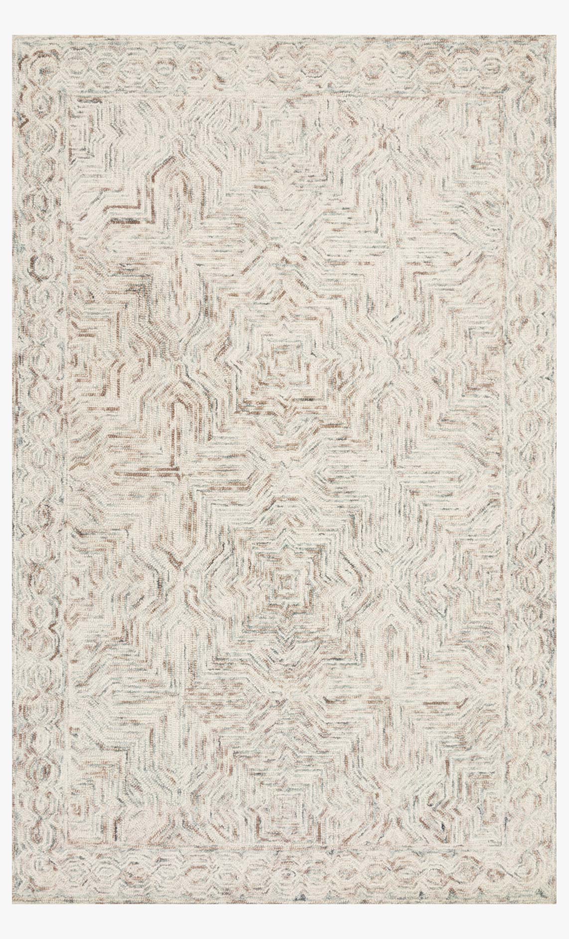 Loloi II Ziva Neutral Rug White Cliff Studio Area Rugs