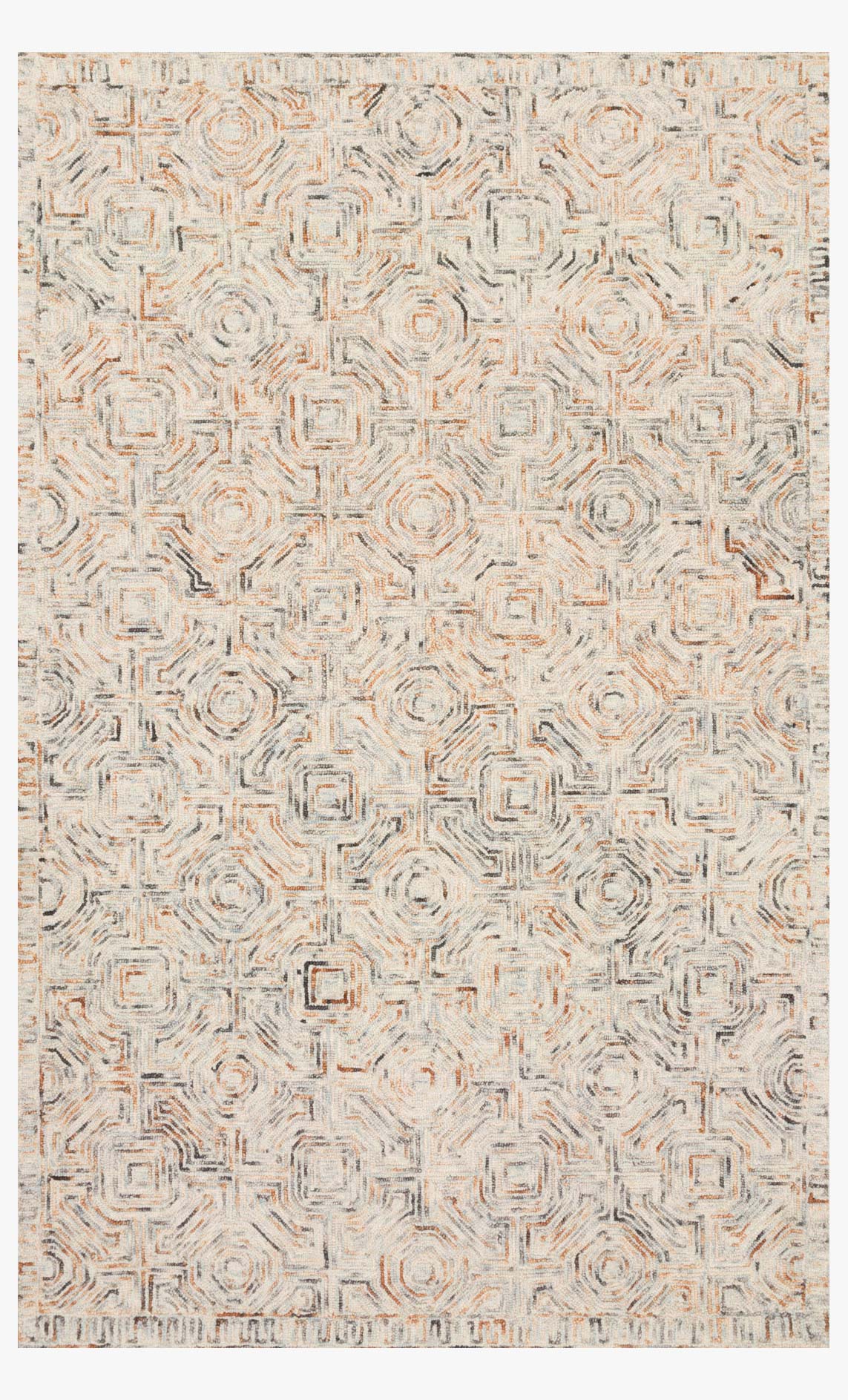 Loloi II Ziva Multi Rug White Cliff Studio Area Rugs