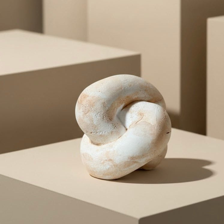 Abstract Stone Decor White Cliff Studio Decorative Objects