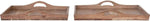 Acacia Wood Trays w Handles White Cliff Studio Serving Boards
