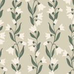 Agatha Wallpaper by Gabriela Dachin White Cliff Studio Florals and Botanicals