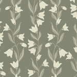 Agatha Wallpaper by Gabriela Dachin White Cliff Studio Florals and Botanicals