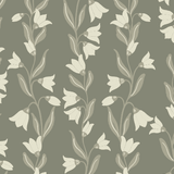 Agatha Wallpaper by Gabriela Dachin White Cliff Studio Florals and Botanicals