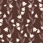 Agatha Wallpaper by Gabriela Dachin White Cliff Studio Florals and Botanicals