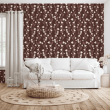 Agatha Wallpaper by Gabriela Dachin White Cliff Studio Florals and Botanicals