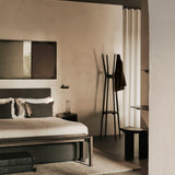 Aged floor mirror - Bronze - black metal frame - heavy aged - rectangular White Cliff Studio Floor Mirror