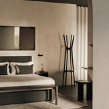 Aged floor mirror - Bronze - black metal frame - heavy aged - rectangular White Cliff Studio Floor Mirror