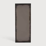 Aged floor mirror - Bronze - black metal frame - heavy aged - rectangular White Cliff Studio Floor Mirror